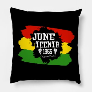 Juneteenth Flag Celebrate Freedom Pillow