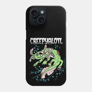 Creepyalotl Zombie Axolotl Phone Case