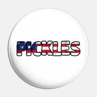 pickles american flag Pin