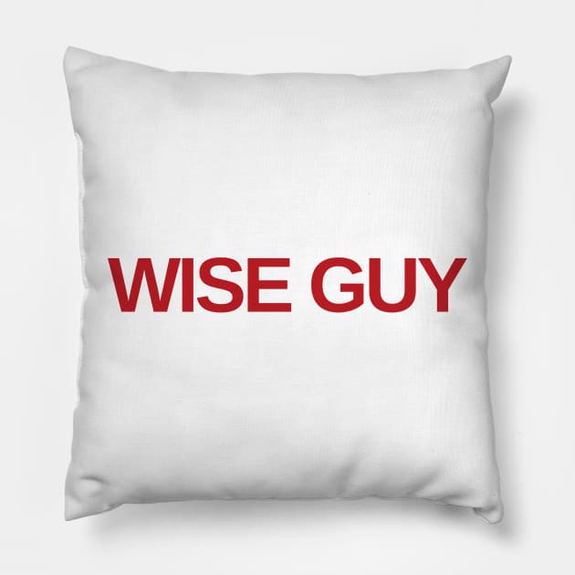 wise guy Pillow by Toad House Pixels