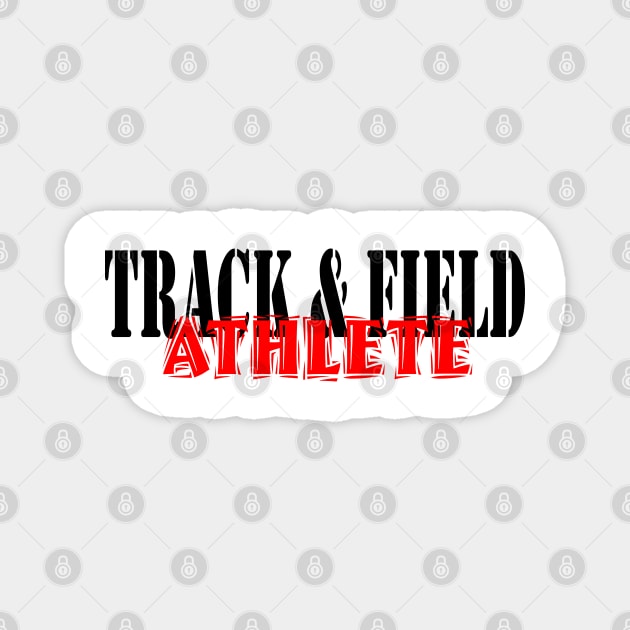 Track & Field Athlete Magnet by Woodys Designs