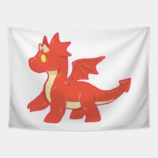 Cute Red Dragon Tapestry