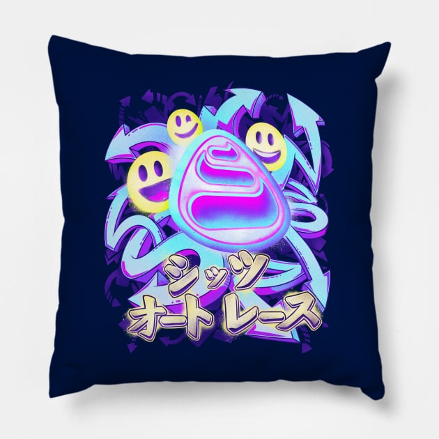 Shitzu Auto Racing Pillow by MunkeeWear