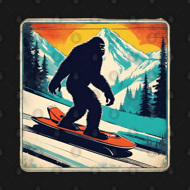 Funny Bobsleigh with Bigfoot Brother in the Winter by DaysuCollege