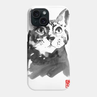 stunned cat Phone Case