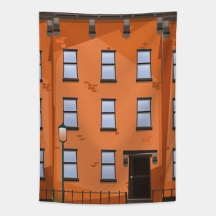 Brownstone Buildings Tapestry