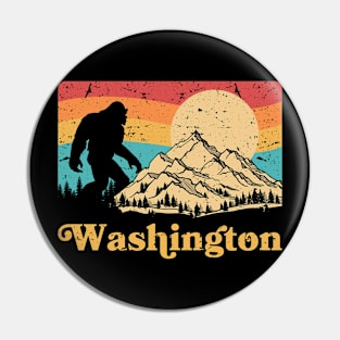 State of Washington Pacific Northwest Bigfoot Mountain Pin