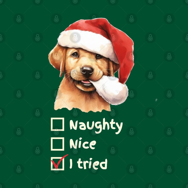 Naughty or Nice Labrador Retriever Pup by ZogDog Pro