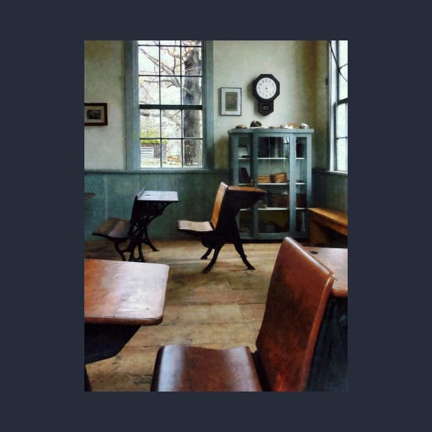 Teachers - One Room Schoolhouse With Clock by SusanSavad