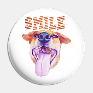 Dog smile Pin