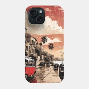 Antalya Turkey Rainy Night Vintage Retro Travel Tourism Phone Case