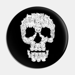 Skulls Are For Pussies Pin