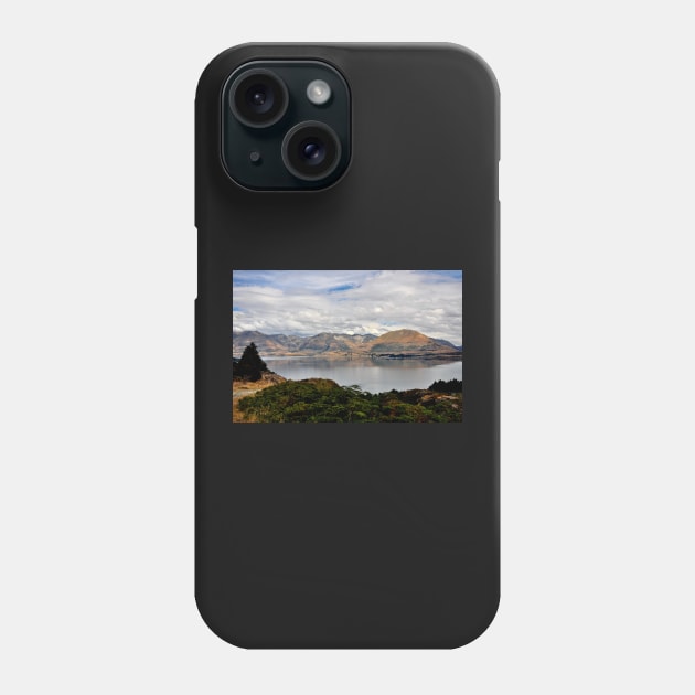 Nouvelle Zélande - Queenstown, Lac Wakatipu Phone Case by franck380