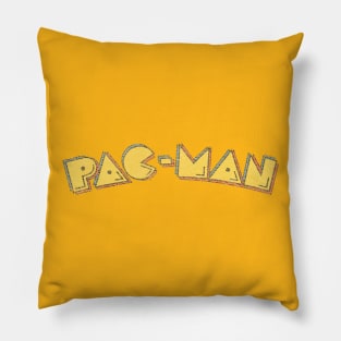 Pac-Man Logo (distressed) Pillow