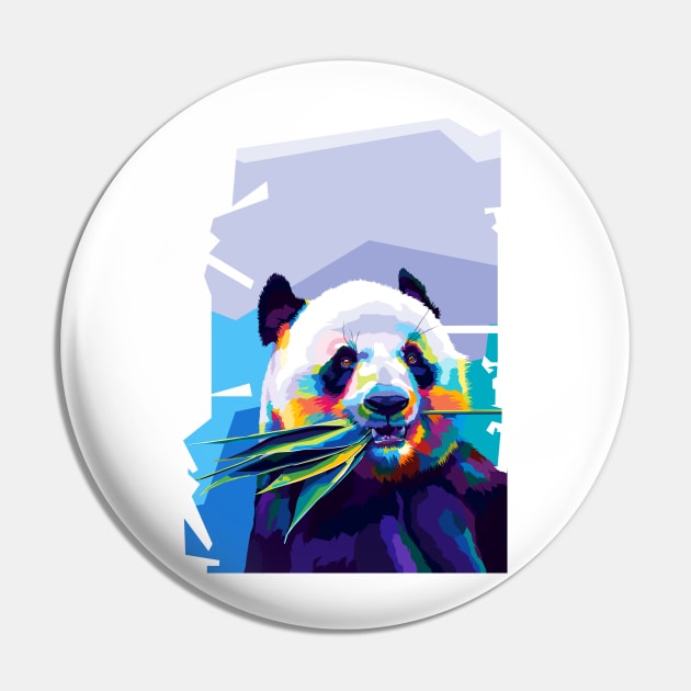 Panda Wpap Art Pin by SiksisArt