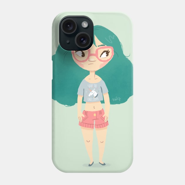 Save the unicorns fan Phone Case by Khatii