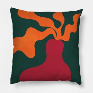 Retro Botanical, Kitchen Art Print Pillow