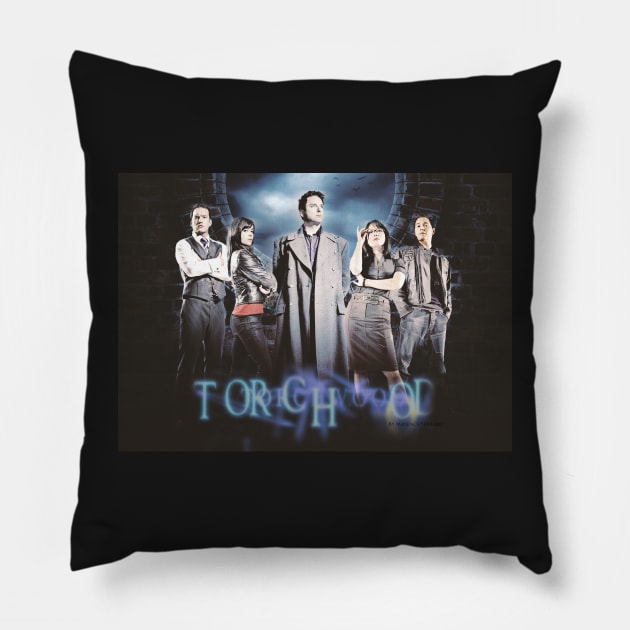 Torchwood Pillow by MaxencePierrard