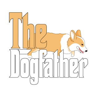 Corgi Dog Dad Dogfather Dogs Daddy Father Rottie T-Shirt