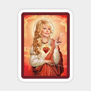 Saint dolly smoke Magnet