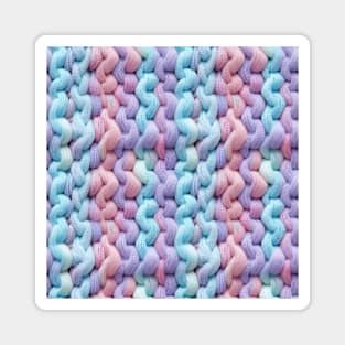 Pastel Knit Waves Magnet