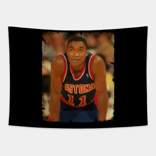 Isiah Thomas - Vintage Design Of Basketball Tapestry