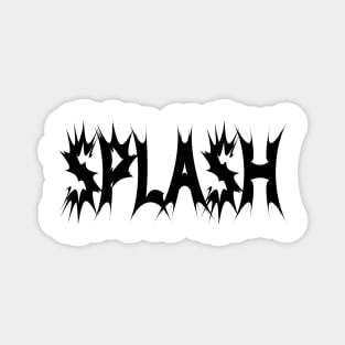 Splash splashing typographic logo Magnet