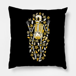 The Gardener Explorer Skeleton Pillow