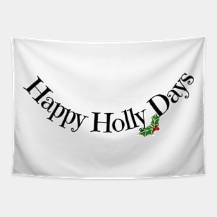 Happy Holly Days Tapestry