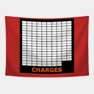 88 FELONY CHARGES - Grid - Back Tapestry