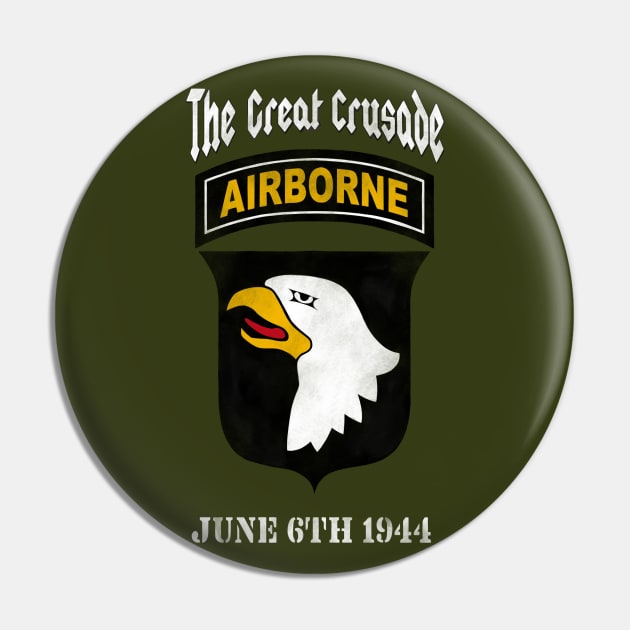 101st Airborne Great Crusade Pin by DistractedGeek