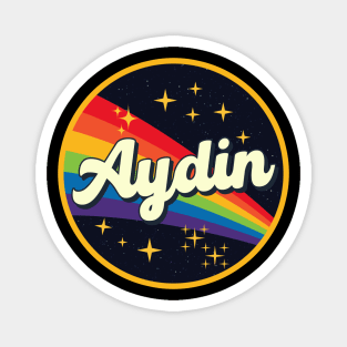 Aydin // Rainbow In Space Vintage Style Magnet