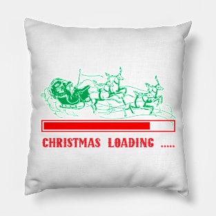 cool retro christmas loading gift Pillow