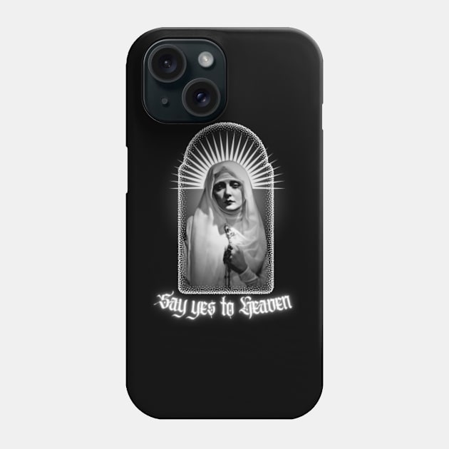 Lana Del Rey Say Yes to Heaven Silent Film Nun Phone Case by gospelspider