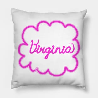 Virginia. Female name. Pillow