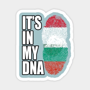 Hungarian And Bulgarian Mix Heritage DNA Flag Magnet