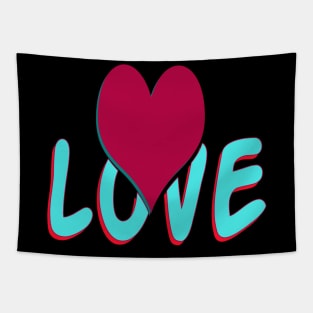 free heart to love unisex Tapestry