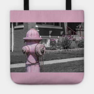 Flowers and Fire Hydrant Tote