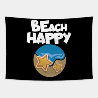 Vacaton beach happy Tapestry