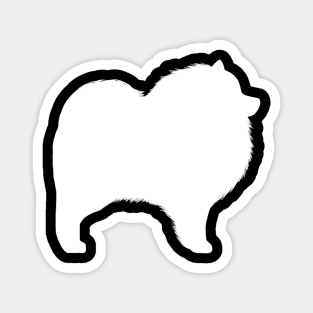 Keeshond Silhouette Magnet