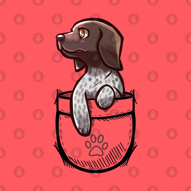 Pocket Cute German Shorthair Pointer Dog by TechraPockets