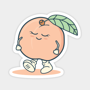 Cute Peach Character Kawaii Magnet