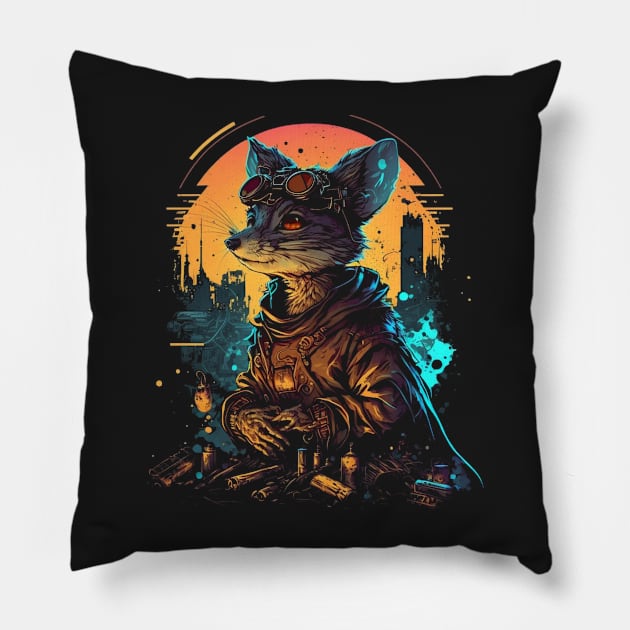 Sprawlrat of NIMH Pillow by nickedenholm