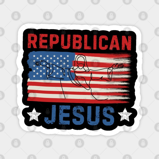 Republican-Jesus Magnet by Creatifly Graphic Tees