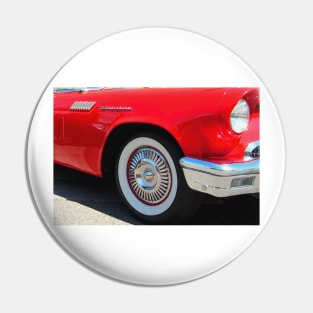 Red Ford Thunderbird - Classic Hot Rod Pin