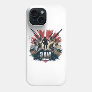 D Day 80th Anniversary Painting Splash Phone Case