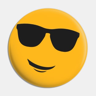 Smiling Face With Sunglasses emoji Pin