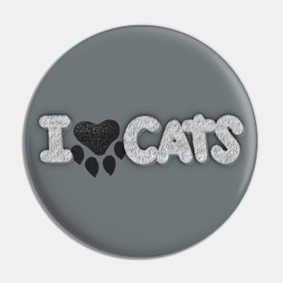 I Love Cats Pin