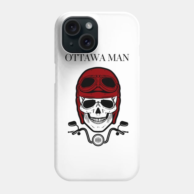 with red helmet motorcycle ottawa man design Phone Case by hasanclgn