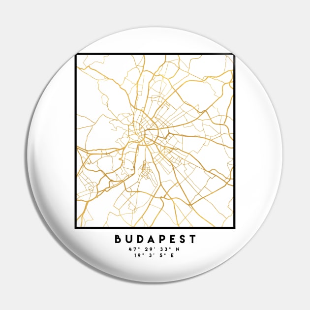 BUDAPEST HUNGARY CITY STREET MAP ART Pin by deificusArt